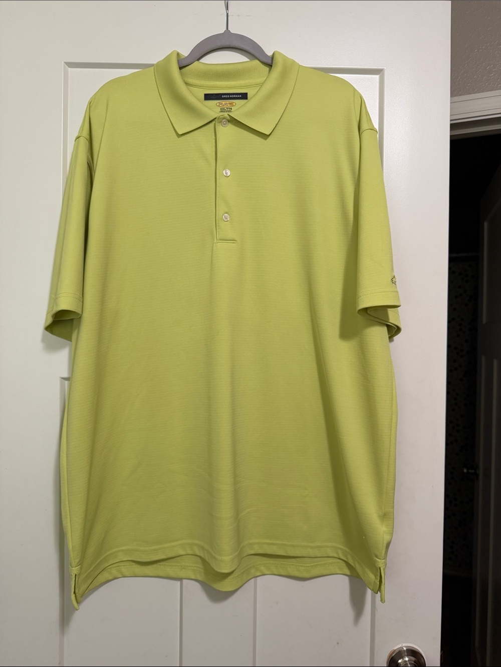 Greg Norman Collection Men's Polo in Lime